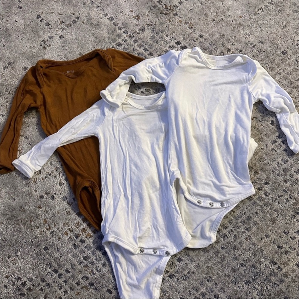 3 Long Sleeve Kyte Onesies